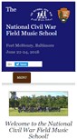 Mobile Screenshot of nationalcivilwarfieldmusicschool.com